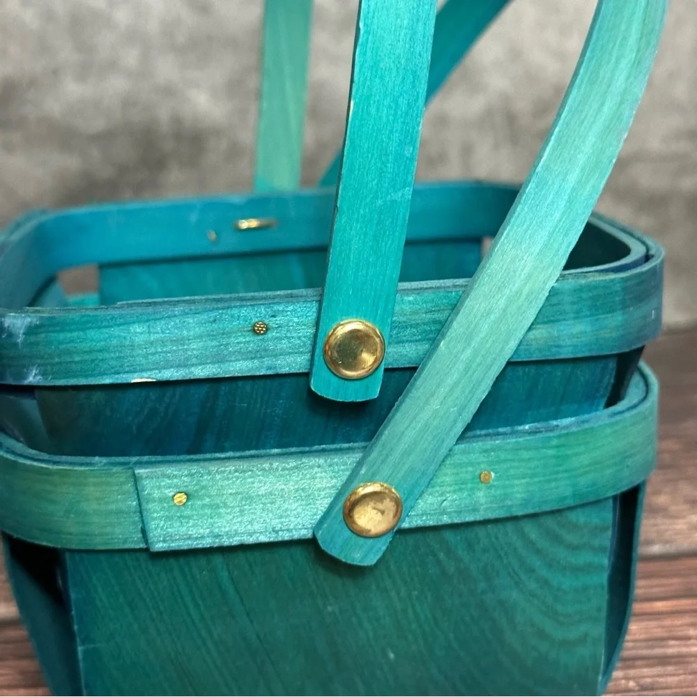 Sprtiz Set of 3 MIni Wodden Baskets with Handle